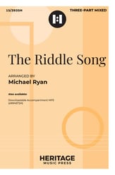 The Riddle Song Three-Part Mixed choral sheet music cover
